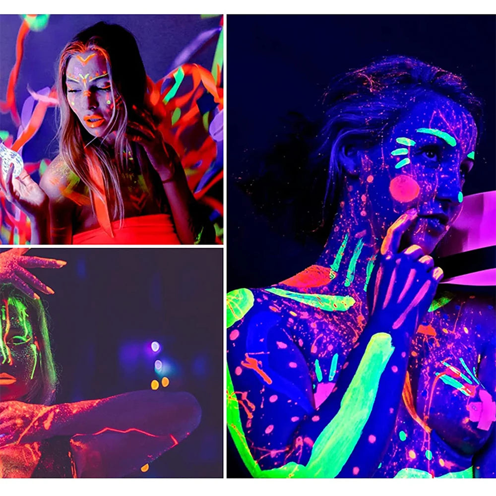 Neon Glow UV Lipstick Blacklight Reactive Makeup Party