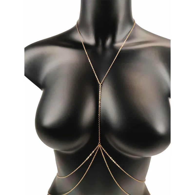 Sexy Chest & Belly Body Chain Jewelry for Women Beach