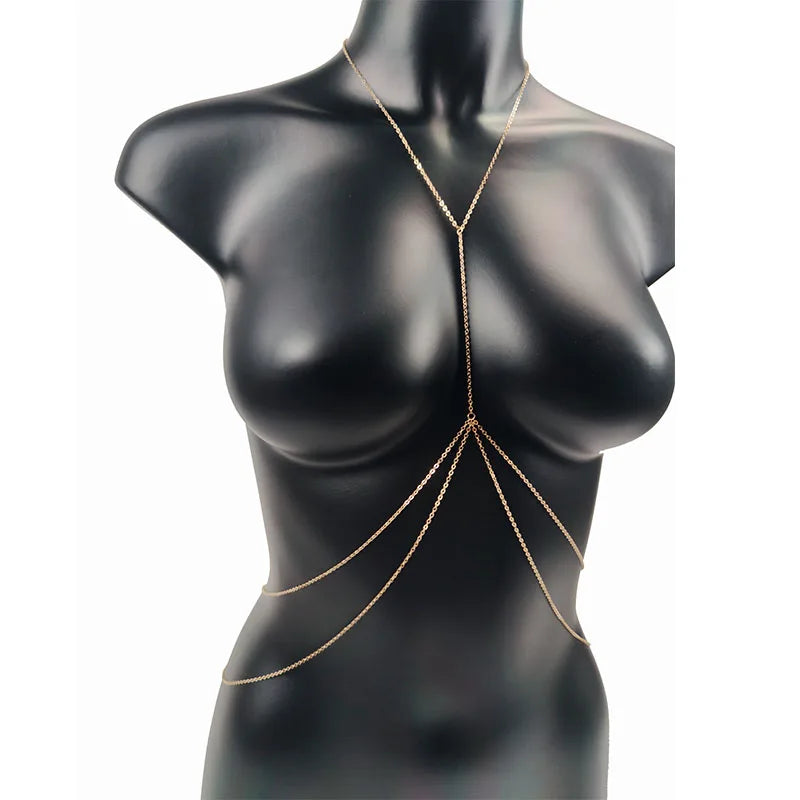 Sexy Chest & Belly Body Chain Jewelry for Women Beach