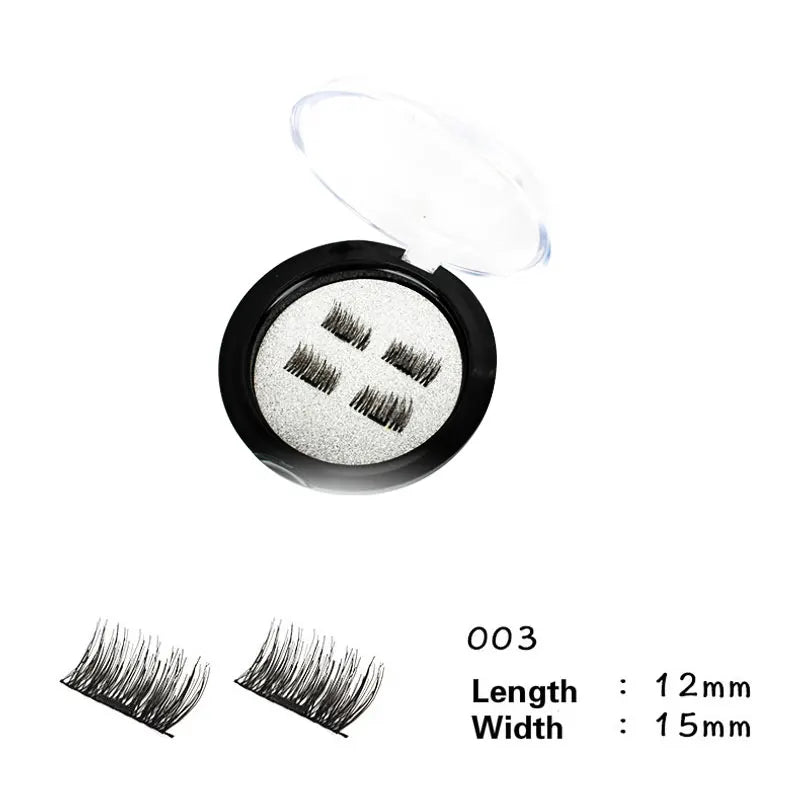 3-Magnet Magnetic Eyelashes 3D Handmade Natural Lashes