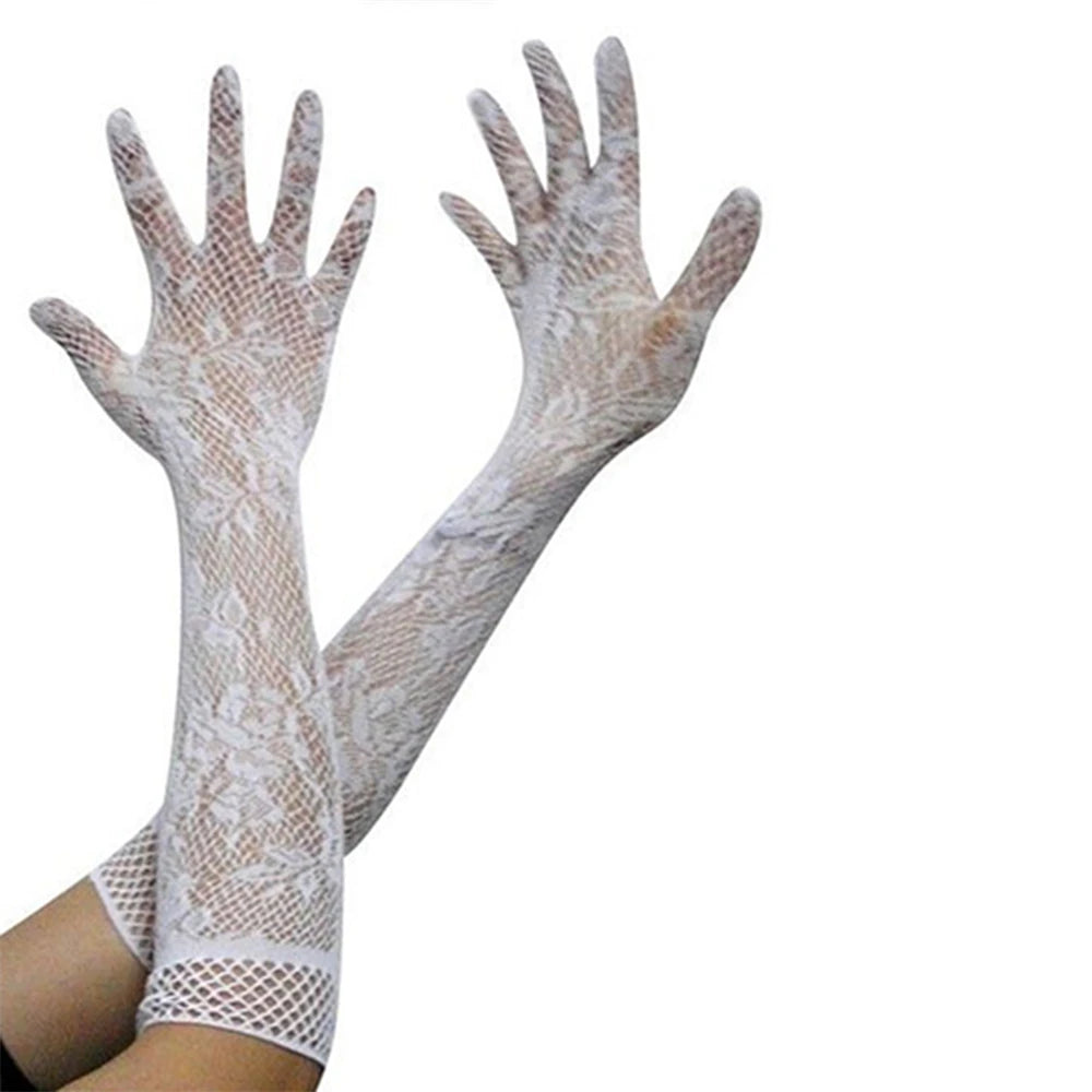 Sexy Lace Opera Gloves Women Long Evening Party