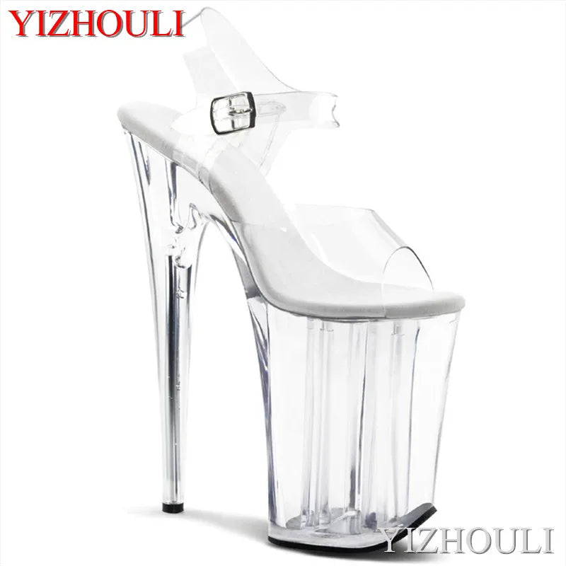 8 Inch / 20CM Transparent Super High Heels Women Sandals
