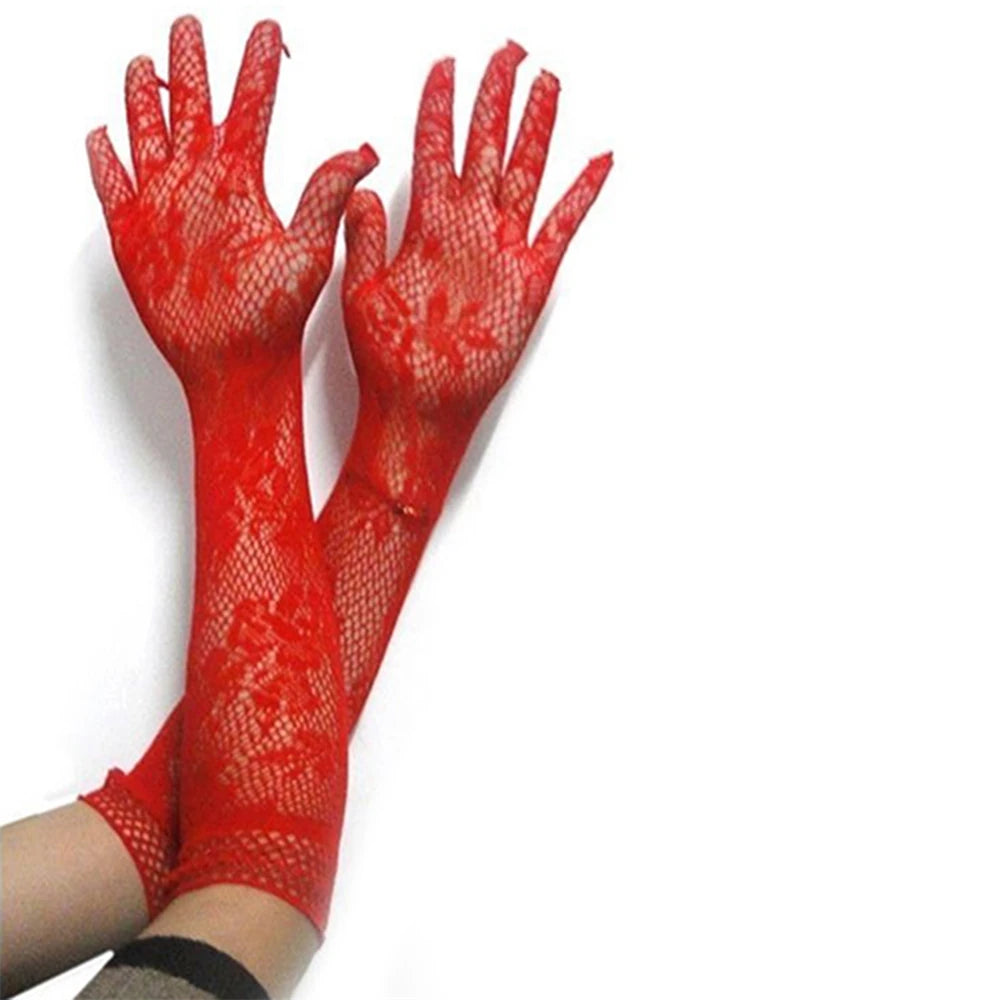 Sexy Lace Opera Gloves Women Long Evening Party