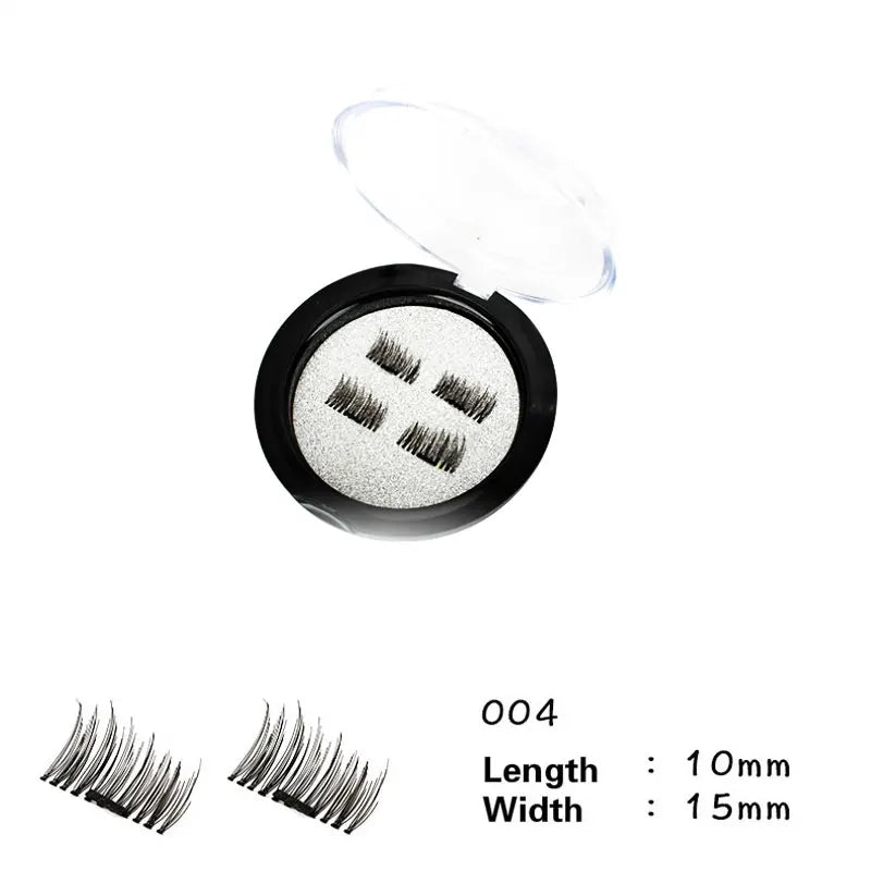 3-Magnet Magnetic Eyelashes 3D Handmade Natural Lashes