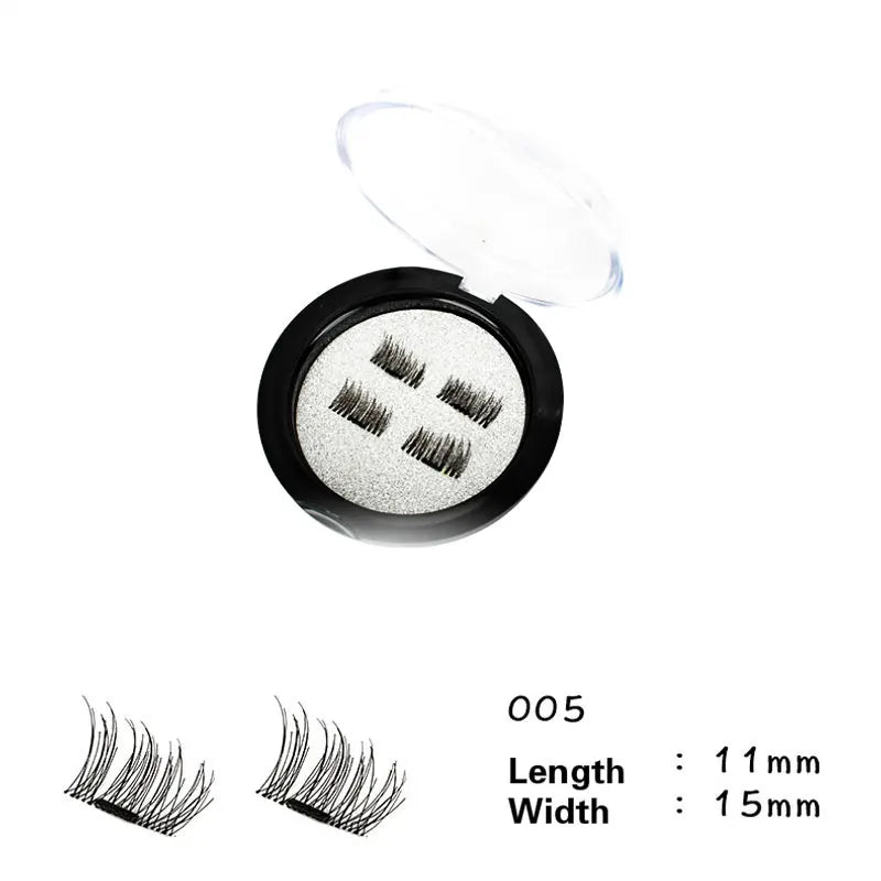 3-Magnet Magnetic Eyelashes 3D Handmade Natural Lashes
