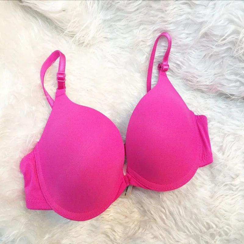 Women’s Push-Up Bra Front Buckle A/B/C Cup Lingerie
