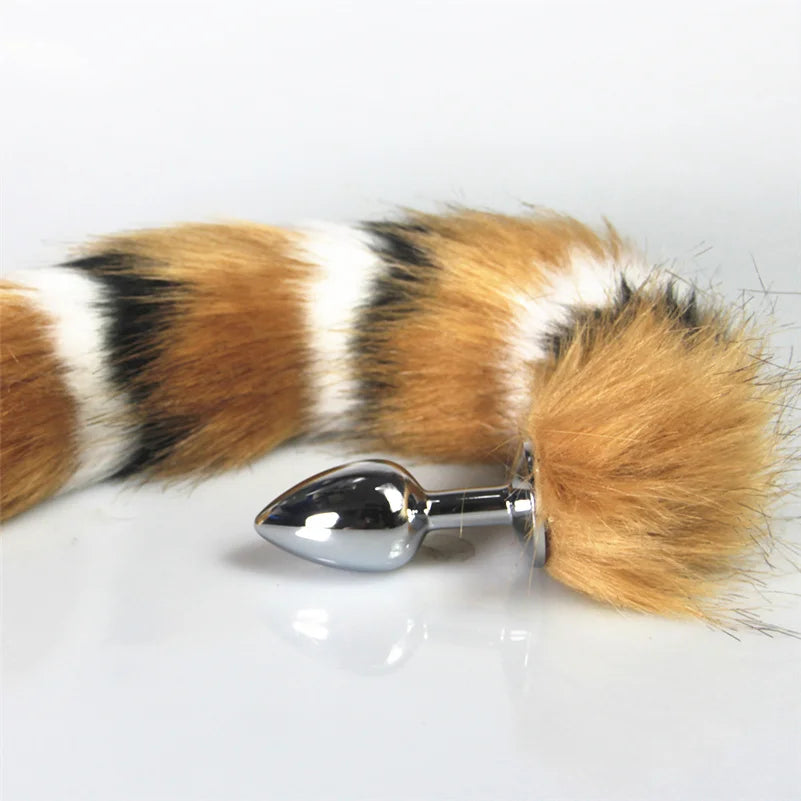 BDSM Furry Dog/Fox Tail Anal Plug for Women Couples