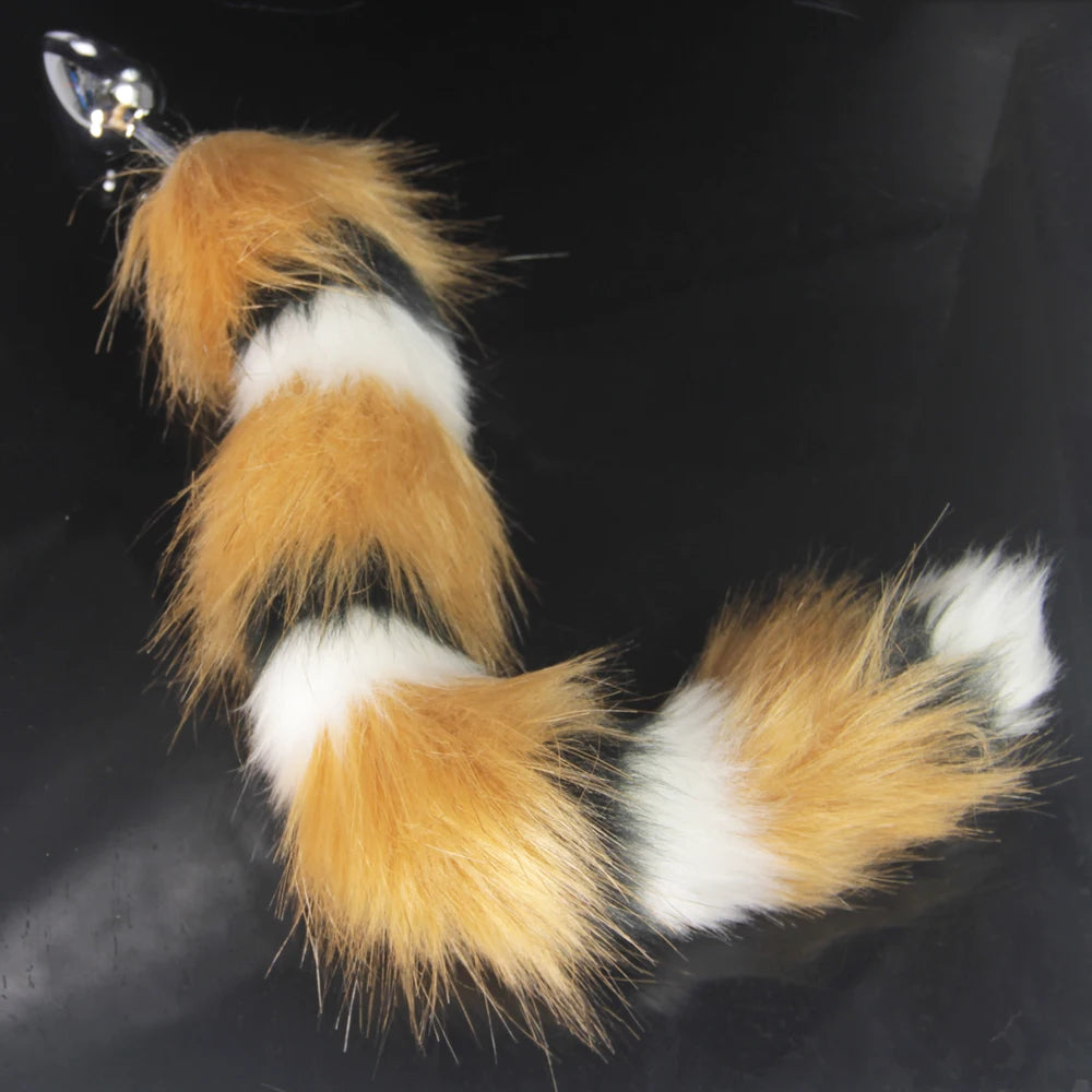 BDSM Furry Dog/Fox Tail Anal Plug for Women Couples