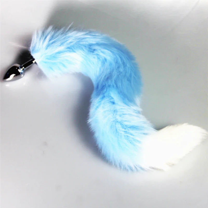 BDSM Furry Dog/Fox Tail Anal Plug for Women Couples