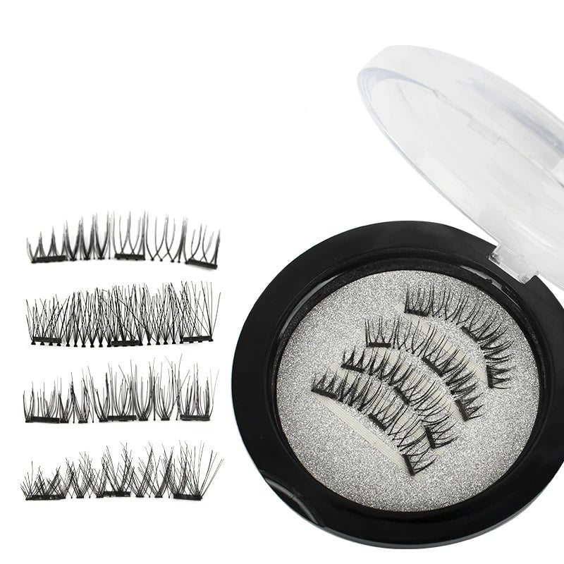 3-Magnet Magnetic Eyelashes 3D Handmade Natural Lashes