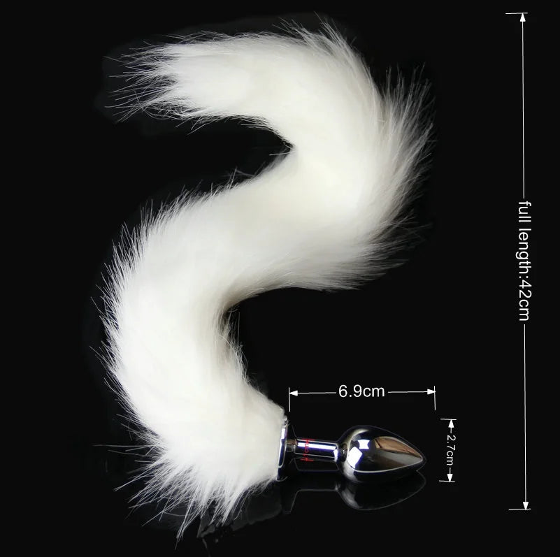 BDSM Furry Dog/Fox Tail Anal Plug for Women Couples