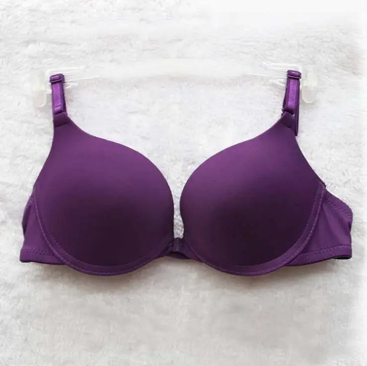 Women’s Push-Up Bra Front Buckle A/B/C Cup Lingerie