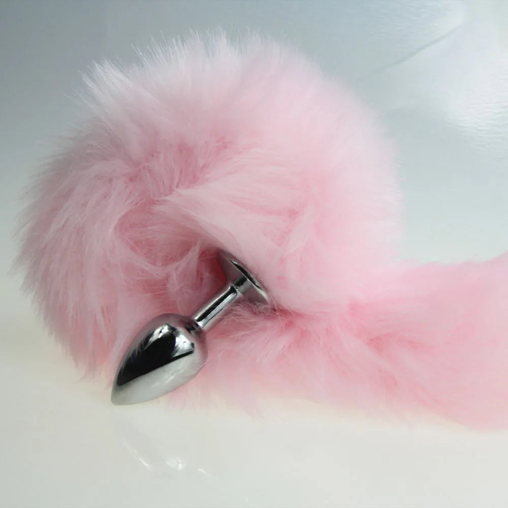 BDSM Furry Dog/Fox Tail Anal Plug for Women Couples