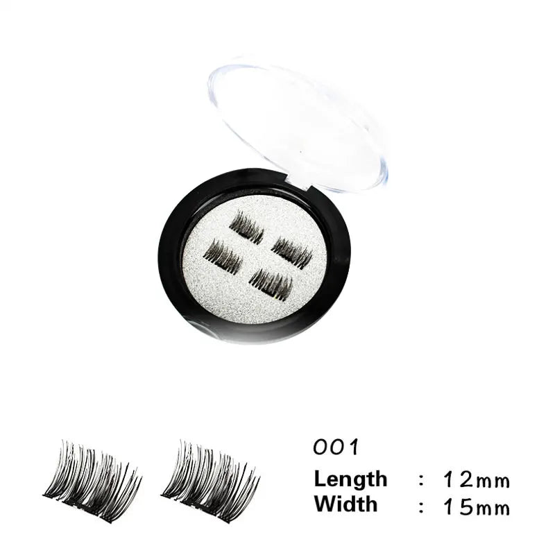 3-Magnet Magnetic Eyelashes 3D Handmade Natural Lashes