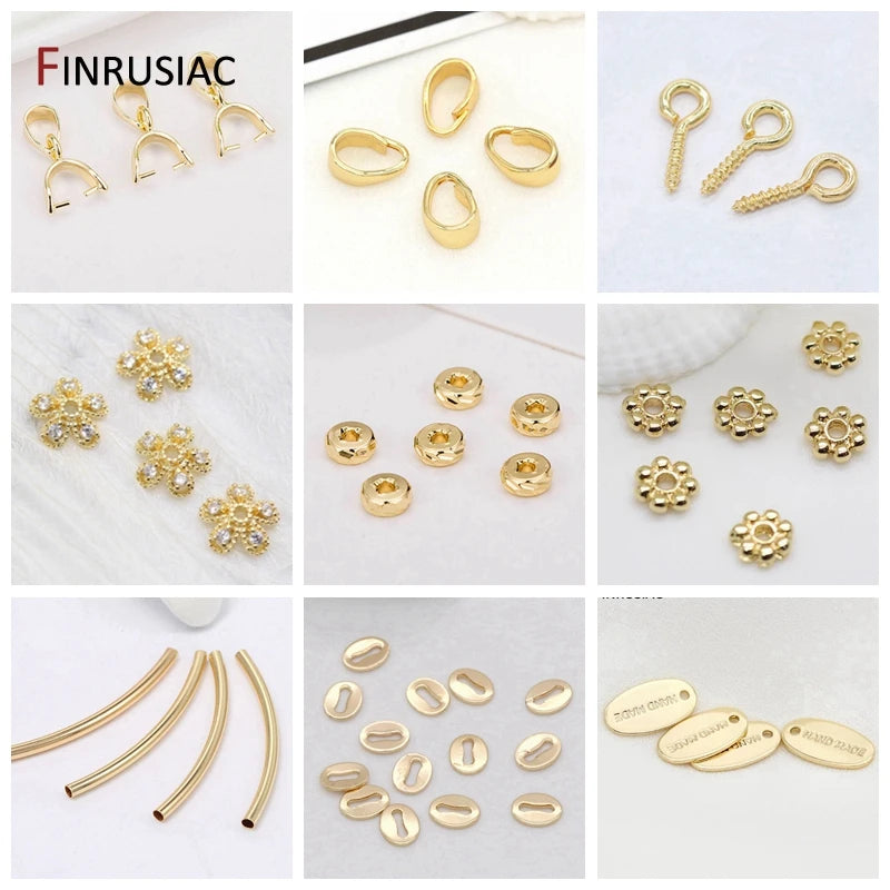 14K Gold Plated Pearl Pendant Bail DIY Jewelry Making