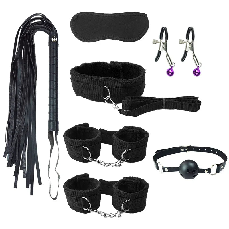 Adult Pornographic Slavery Limitation bdsm Game Set Cuff Bundle Set