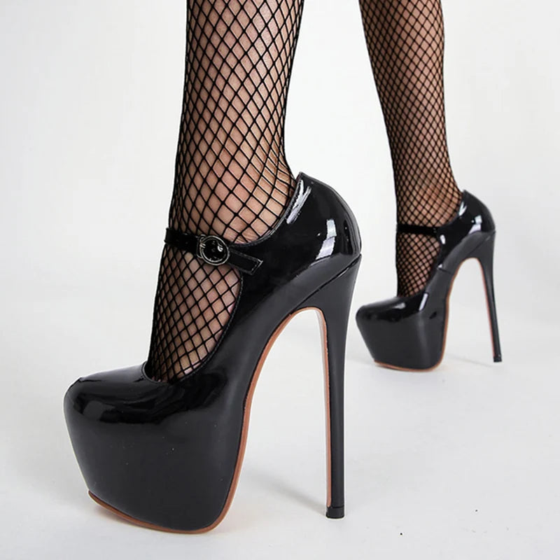 Sexy Red Platform High Heels Women Patent Leather