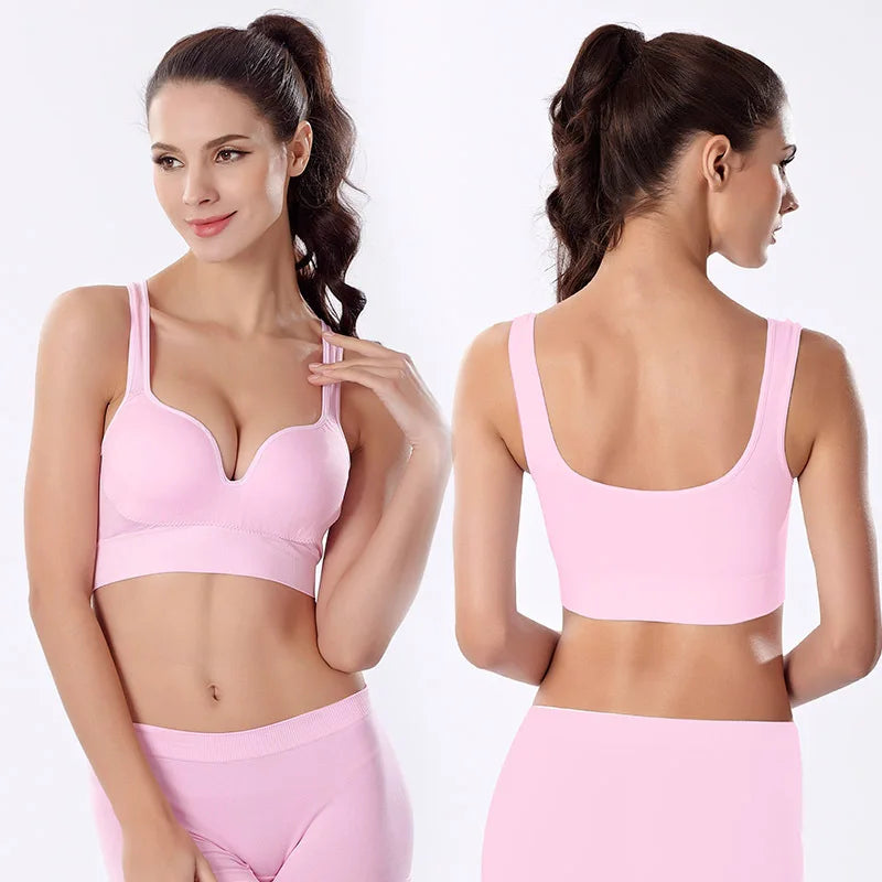 Women’s Seamless Push-Up Bra Cotton Wireless Lingerie