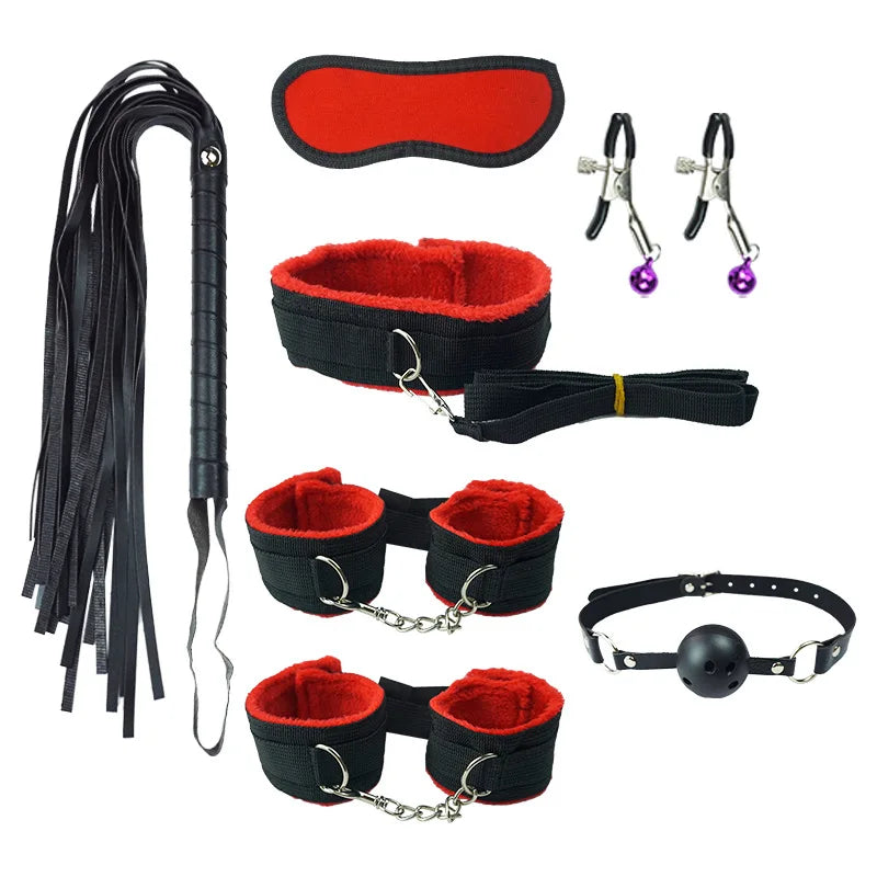 Adult Pornographic Slavery Limitation bdsm Game Set Cuff Bundle Set