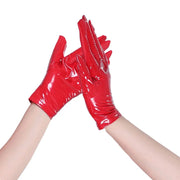 Sexy Patent Leather Gloves Women Long Short PU Cosplay