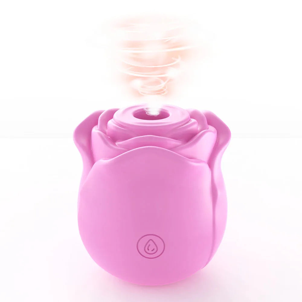 Rose-Shaped Clitoral Sucking Vibrator for Women