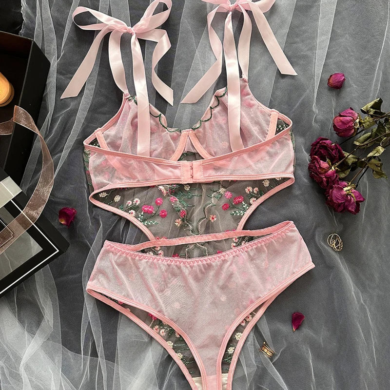 omen’s Sexy Bra & Panties Set Lingerie Thong Set