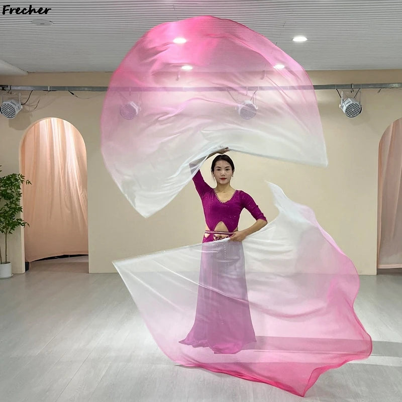 Modern Dance Flag Props Colorful Wings Scarf for Women