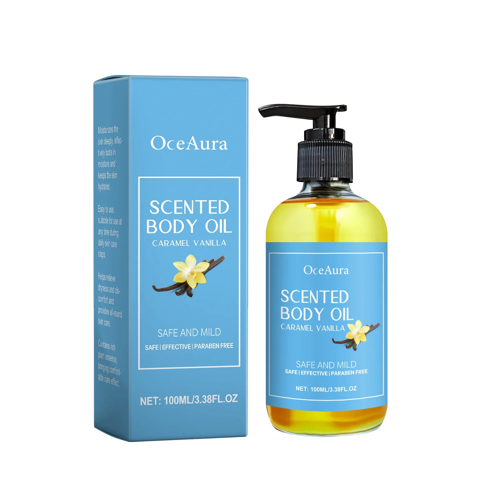 100ml Vanilla Body Massage Oil Relaxing Moisturizing Oil