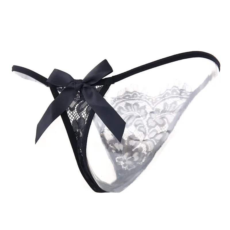 Sexy French Lace Thongs Women Low-Rise G-String Panties