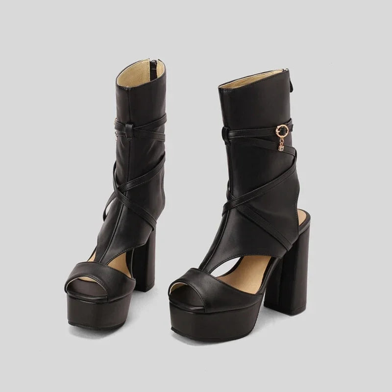 Sexy Platform Sandals Women Thick High Heels Summer