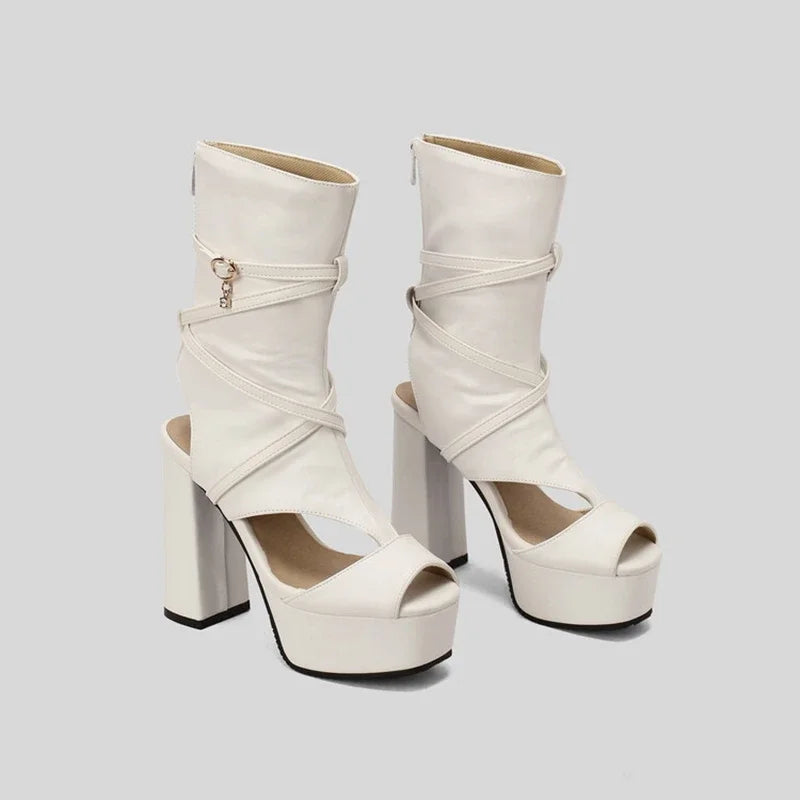 Sexy Platform Sandals Women Thick High Heels Summer