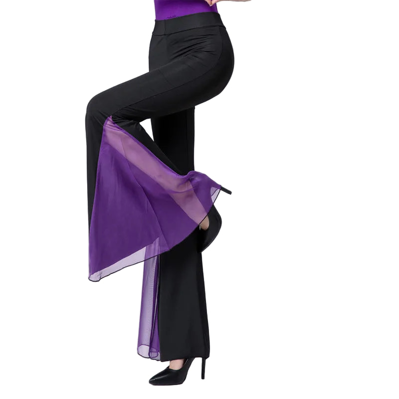 Elegant Wide Leg Pants for Pole Dance & Ballroom Wear