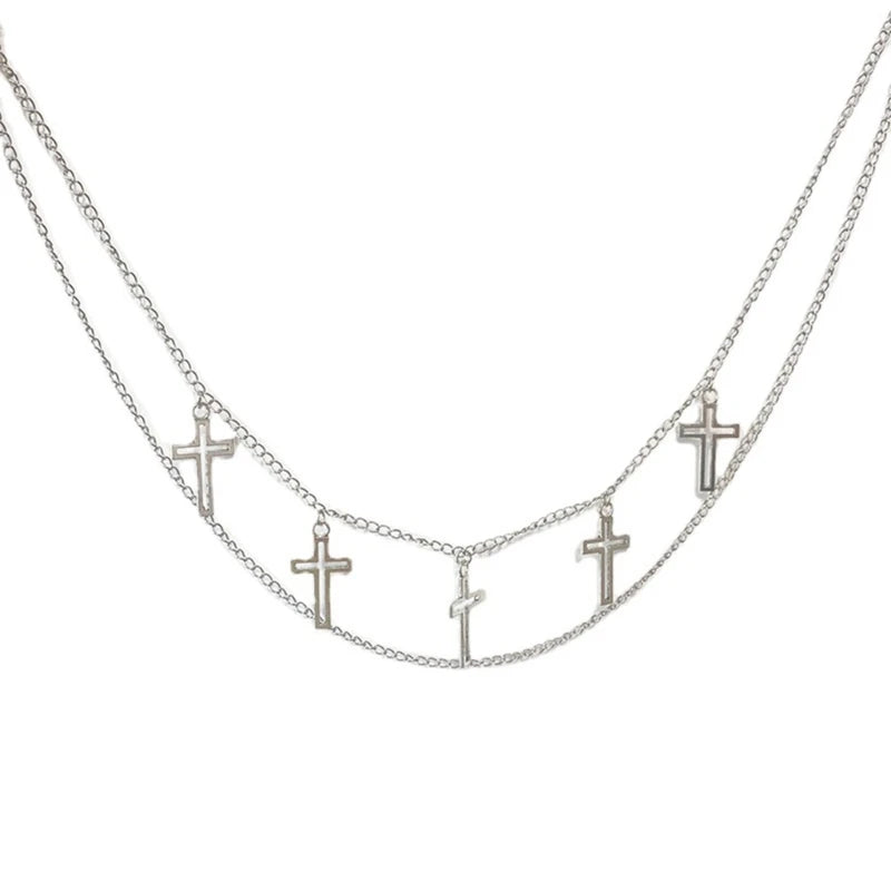 Layered Cross Belly Chain Waist Body Chain Jewelry Belt