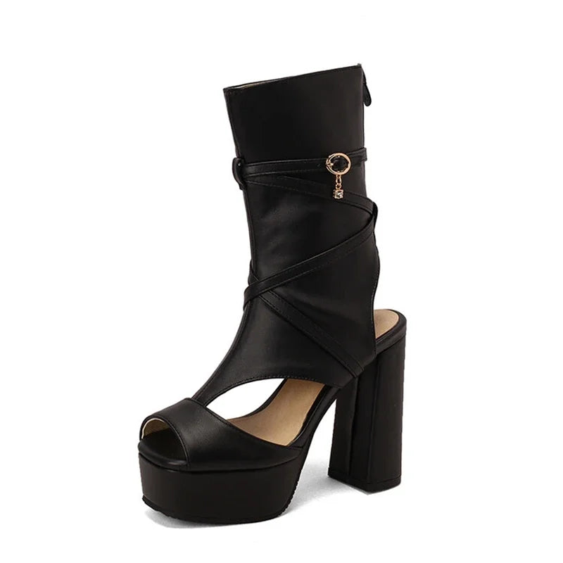 Sexy Platform Sandals Women Thick High Heels Summer