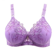 Vintage Floral Push-Up Bralette Women Adjustable Lingerie