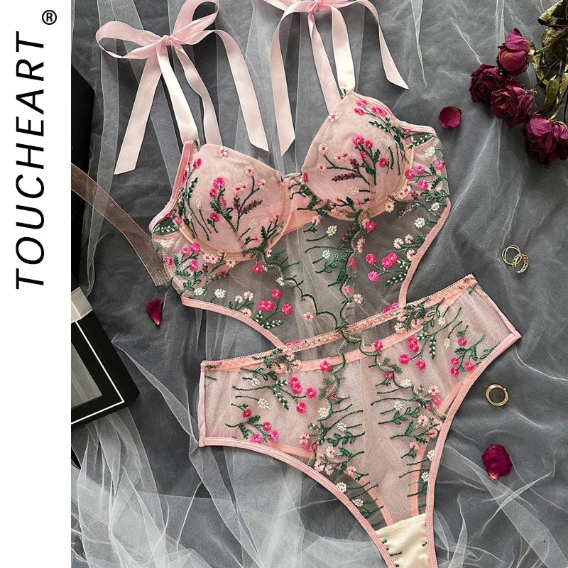 omen’s Sexy Bra & Panties Set Lingerie Thong Set