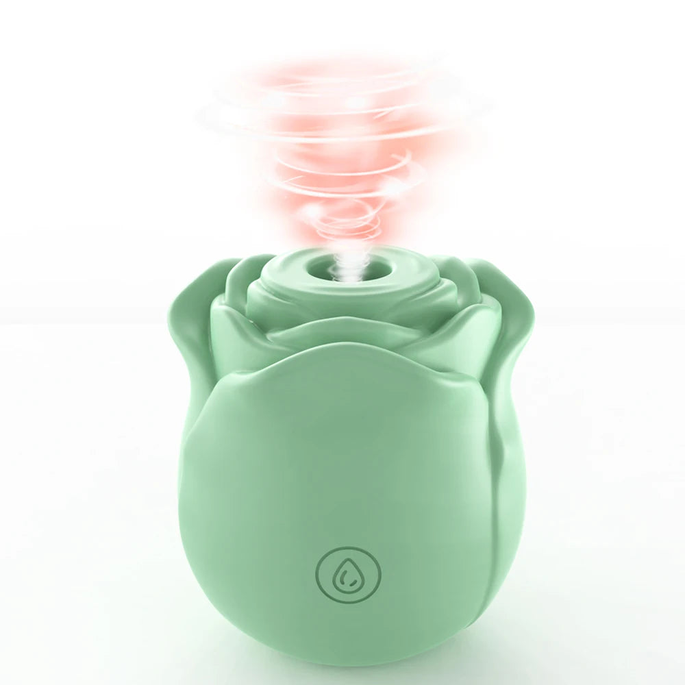 Rose-Shaped Clitoral Sucking Vibrator for Women