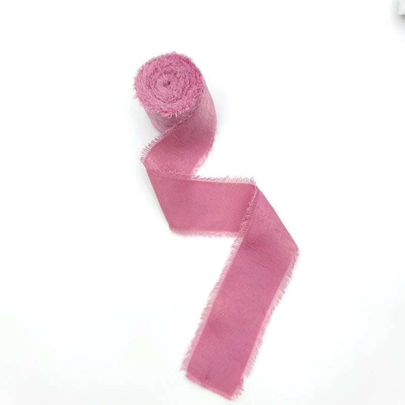 Sparkling Chiffon Silk Ribbon Bridal Bouquet Wrap Decor