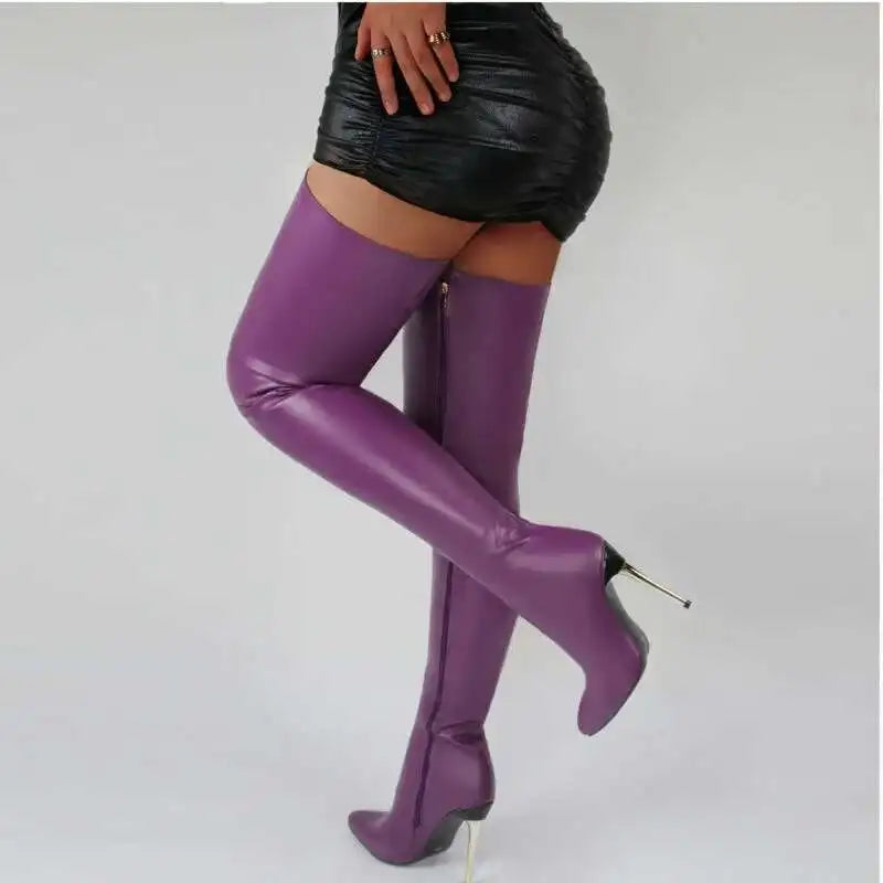 Women’s Thigh-High Pointed Toe High Heel Over-Knee Boots