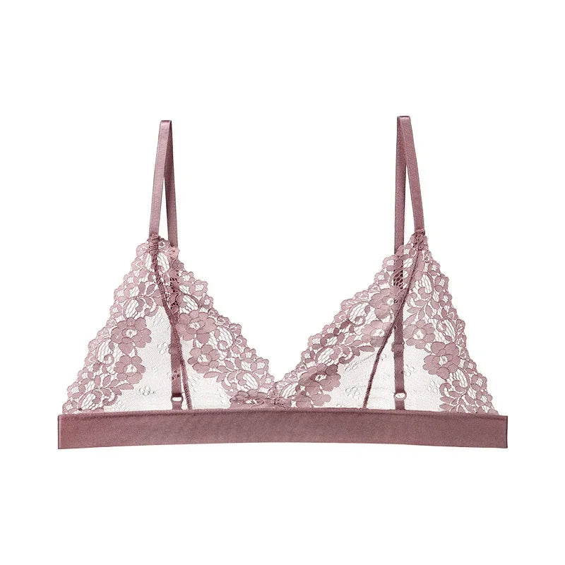 Sexy Lace Transparent Bra Women Thin Lingerie Bralette