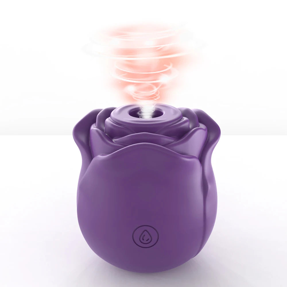 Rose-Shaped Clitoral Sucking Vibrator for Women
