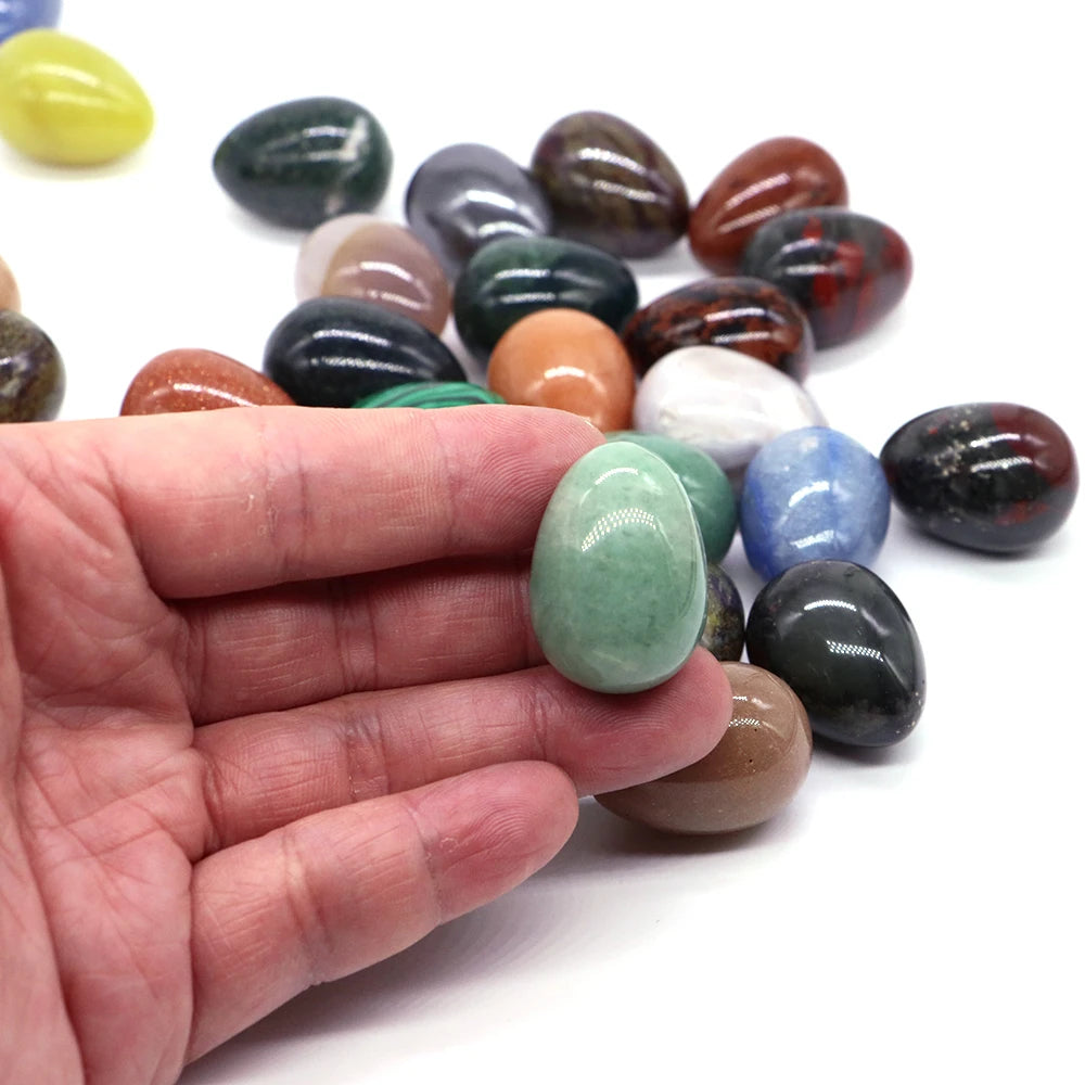 50pcs Yoni Egg Healing Crystals Chakra Quartz Stones