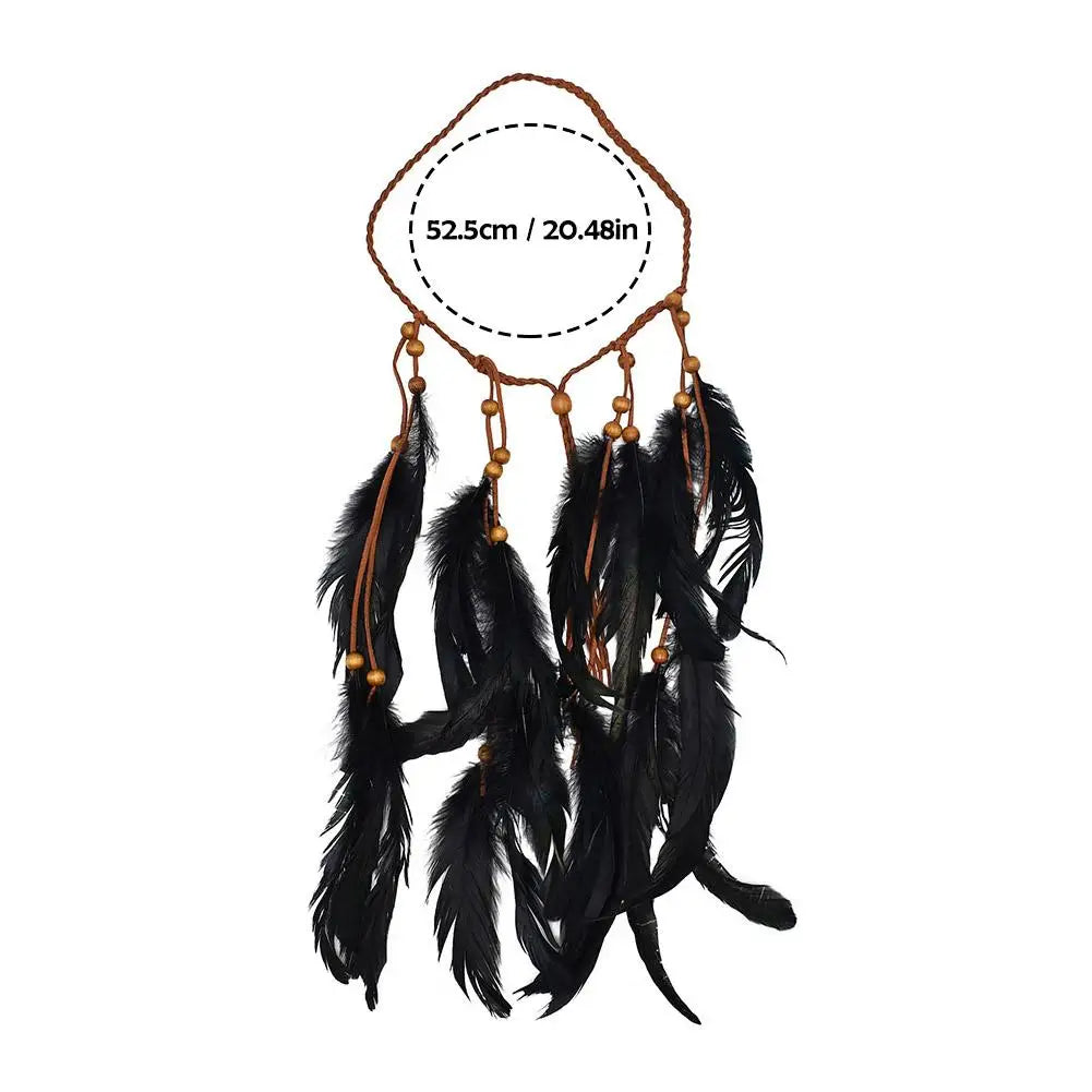 Boho Feather Headband Gypsy Hippie Hair Accessory