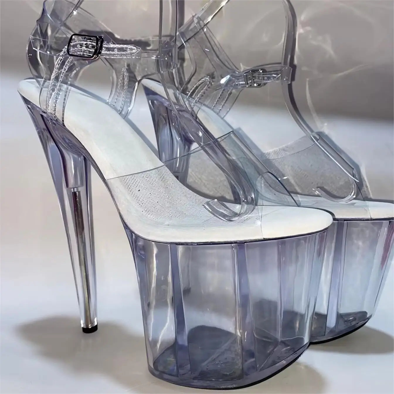8 Inch / 20CM Transparent Super High Heels Women Sandals