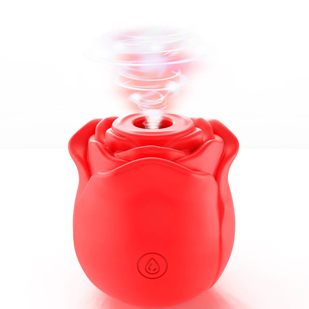 Rose-Shaped Clitoral Sucking Vibrator for Women