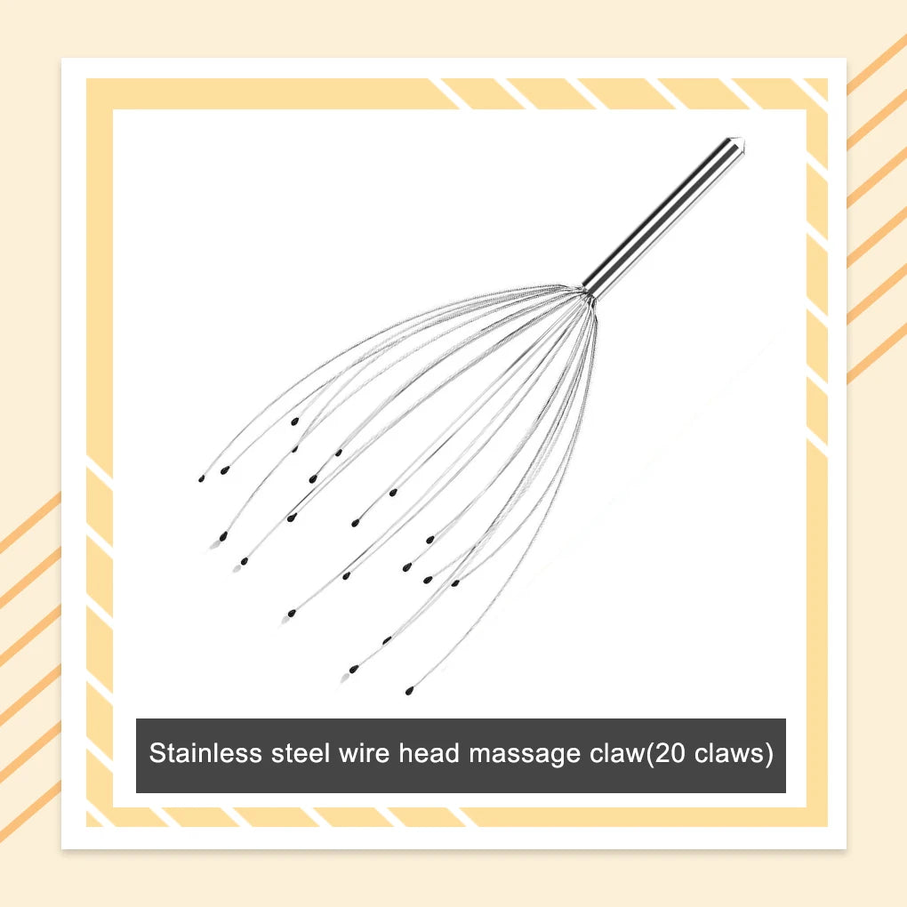 Scalp Head Massager Claw Tool Relaxing Spa Massage Tool