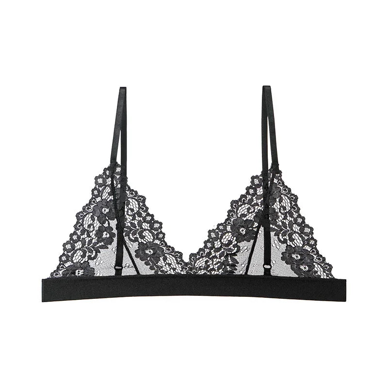 Sexy Lace Transparent Bra Women Thin Lingerie Bralette