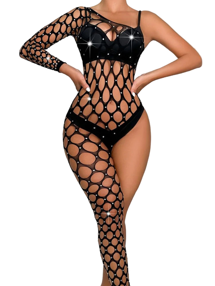 Sexy Mesh Teddy Bodysuit Lingerie Women Erotic