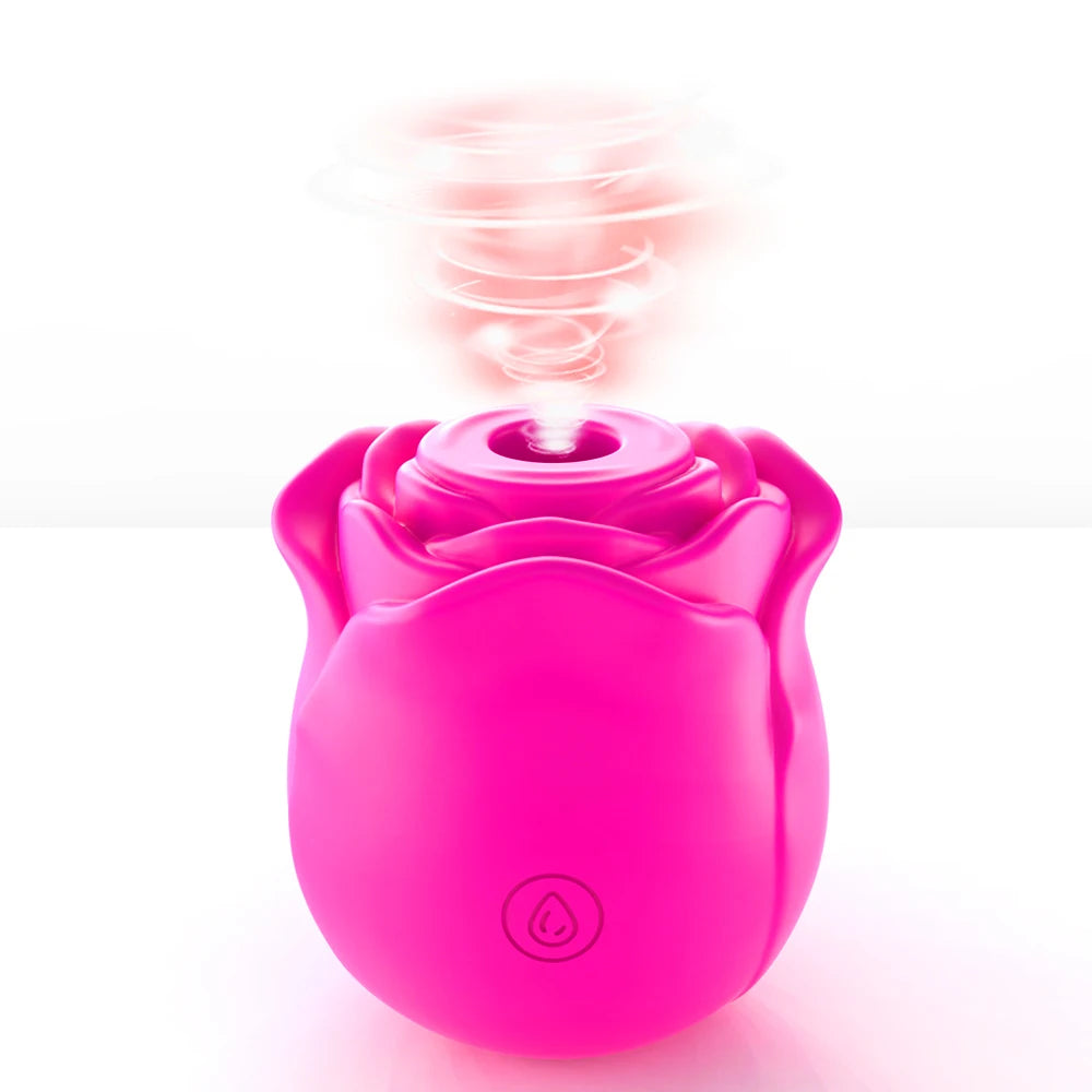 Rose-Shaped Clitoral Sucking Vibrator for Women
