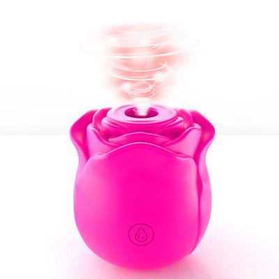 Rose-Shaped Clitoral Sucking Vibrator for Women